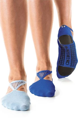 Arebesk Muse Assorted 2-Pack No-Slip Closed Toe Socks Royal Blue - Light at Nordstrom,