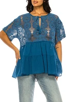 A COLLECTIVE STORY Lace Ruffle Top at Nordstrom,