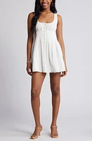 BP. Button Front Cotton Minidress at Nordstrom,