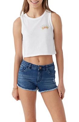 O'Neill Kids' Backyard Cotton Graphic Crop Tank White at