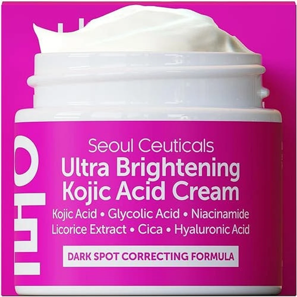 Seoul Ceuticals Korean Skincare Ultra Brightening Kojic Acid Cream in Clear at Nordstrom