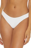 Becca Modern Edge Ribbed Hipster Bikini Bottoms at Nordstrom,