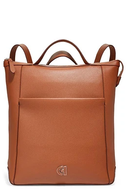 Cole Haan Grand Ambition Leather Convertible Luxe Backpack in New British Tan at Nordstrom