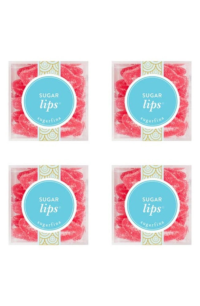 sugarfina Sugar Lips Set of 4 Candy Cubes in Blue at Nordstrom