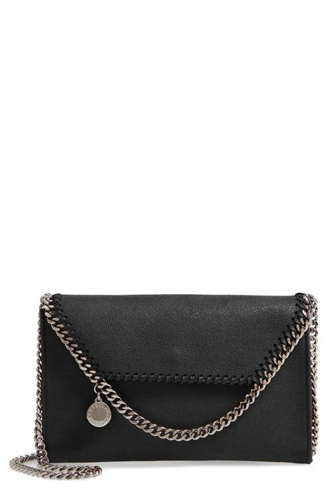 Stella McCartney Mini Falabella Shaggy Dear Faux Leather Crossbody Bag in Black at Nordstrom