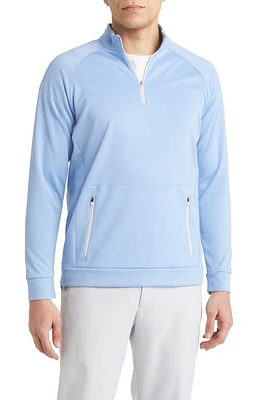 Mizzen+Main Versa Quarter Zip Performance Golf Pullover Provence Heather at Nordstrom,