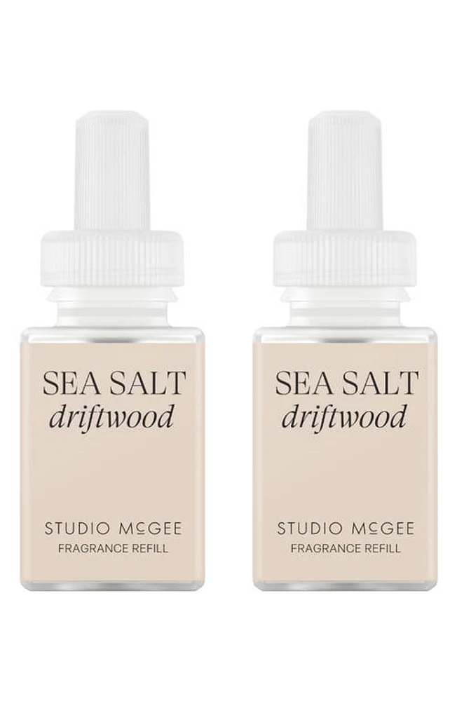 PURA x Studio McGee Sea Salt Driftwood 2-Pack Diffuser Fragrance Refills at Nordstrom