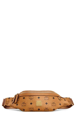 MCM Visetos Small Belt Bag in Cognac at Nordstrom