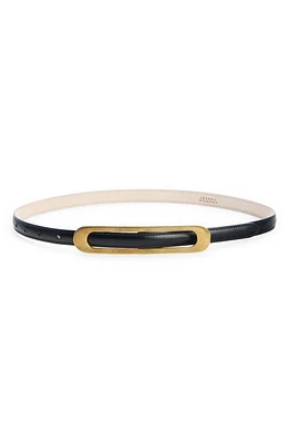 Isabel Marant Leyden Leather Belt in Black at Nordstrom, Size 90