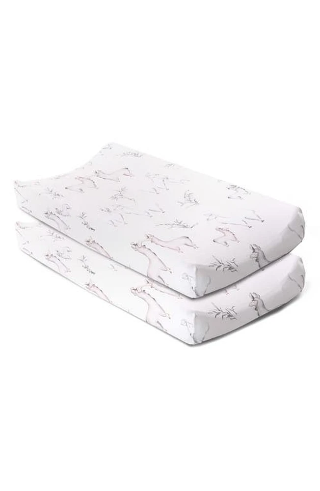 Oilo Llama Print Pack of 2 Changing Pad Covers at Nordstrom