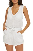 Becca Beach Date Open Back Cover-Up Romper at Nordstrom,