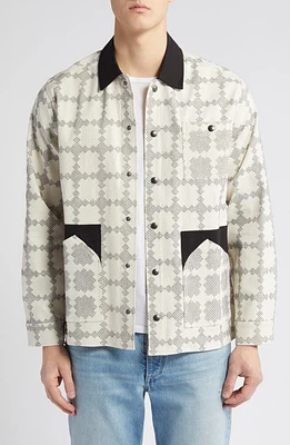 Percival All Sorts Patchwork Overshirt Reverse at Nordstrom, R