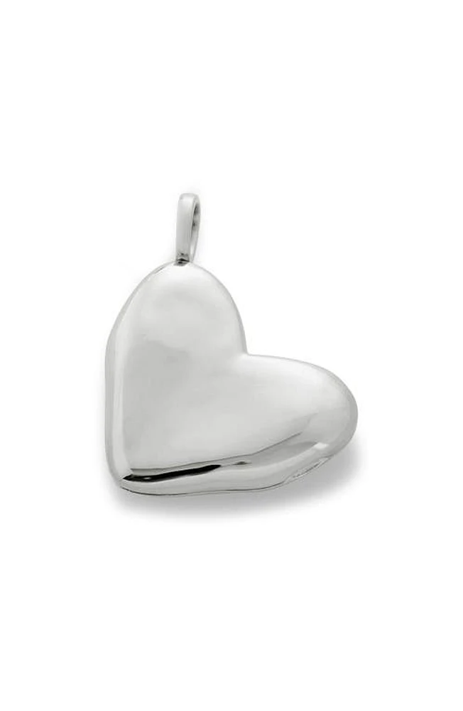 Monica Vinader Sterling Silver Heart Locket at Nordstrom