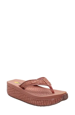 Volatile 'Mini Croco' Wedge Sandal at Nordstrom,