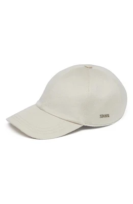 ZEGNA Oasi Cashmere Baseball Cap Ecru at Nordstrom,