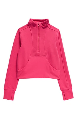 zella Kids' Ottoman Half-Zip Pullover Pink Bright at