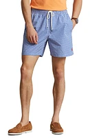 Polo Ralph Lauren Traveler Swim Trunks Cruise Royal Gingham at Nordstrom,