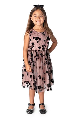 Popatu Floral Tulle Dress Peach at Nordstrom,