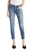 MOUSSY Quailtrail Ripped Ankle Skinny Jeans in Light Blue at Nordstrom, Size 31