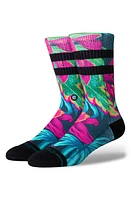 Stance Gloww Floral Tube Socks in Tropical at Nordstrom, Size Large