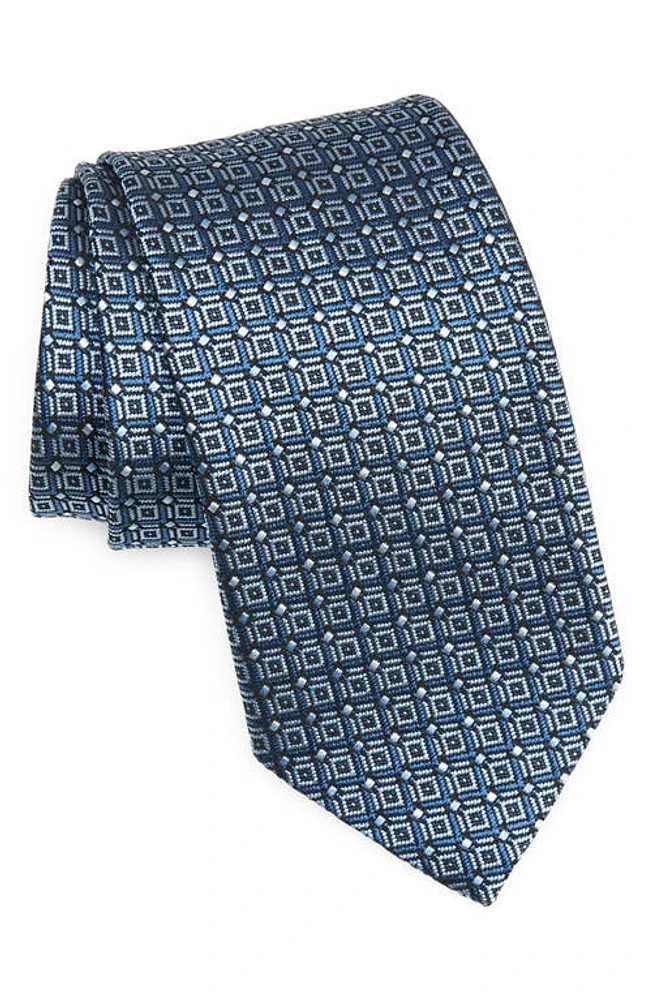 ZEGNA TIES Doppia Trama Light Blue Silk Jacquard Tie at Nordstrom