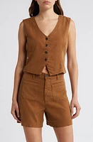 Le Jean Joplin Vest Safari Tan at Nordstrom,