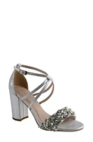 Paradox London Pink Hira Block Heel Sandal Silver at Nordstrom,