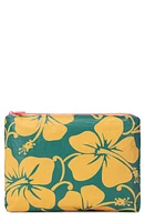 Aloha Collection Medium Water Resistant Tyvek Zip Pouch in Tangelo at Nordstrom