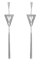 LAGOS Signature Caviar Triangle & Circle Drop Earrings in Silver at Nordstrom