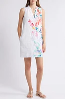 Tommy Bahama Perfectly Paradise Sleeveless Shift Dress White at Nordstrom,