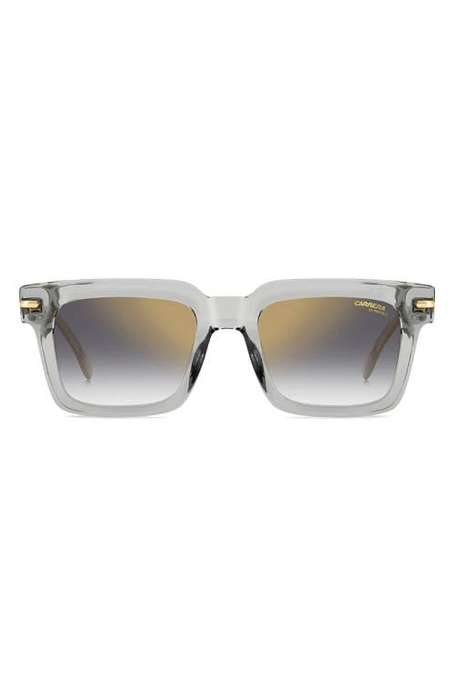 Carrera Eyewear 52mm Rectangular Sunglasses in Grey/Gray at Nordstrom