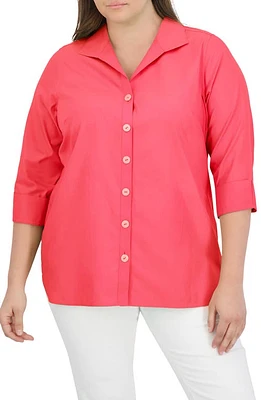 Foxcroft Pandora Non-Iron Tunic Shirt at Nordstrom,