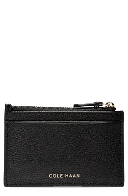 Cole Haan Top Zip Card Case in Black at Nordstrom