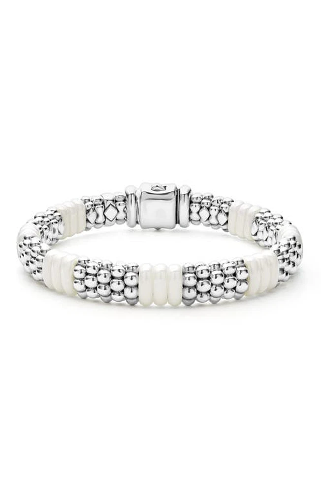 LAGOS White Caviar Station Rope Bracelet at Nordstrom, Size 7