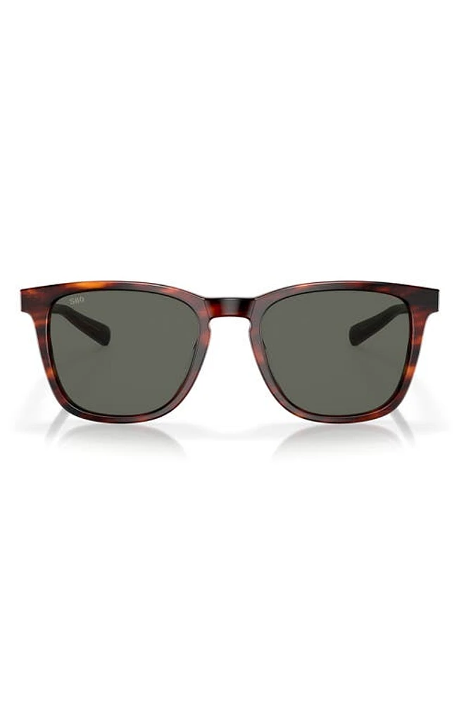 Costa Del Mar Sullivan 53mm Polarized Square Sunglasses in Tortoise at Nordstrom