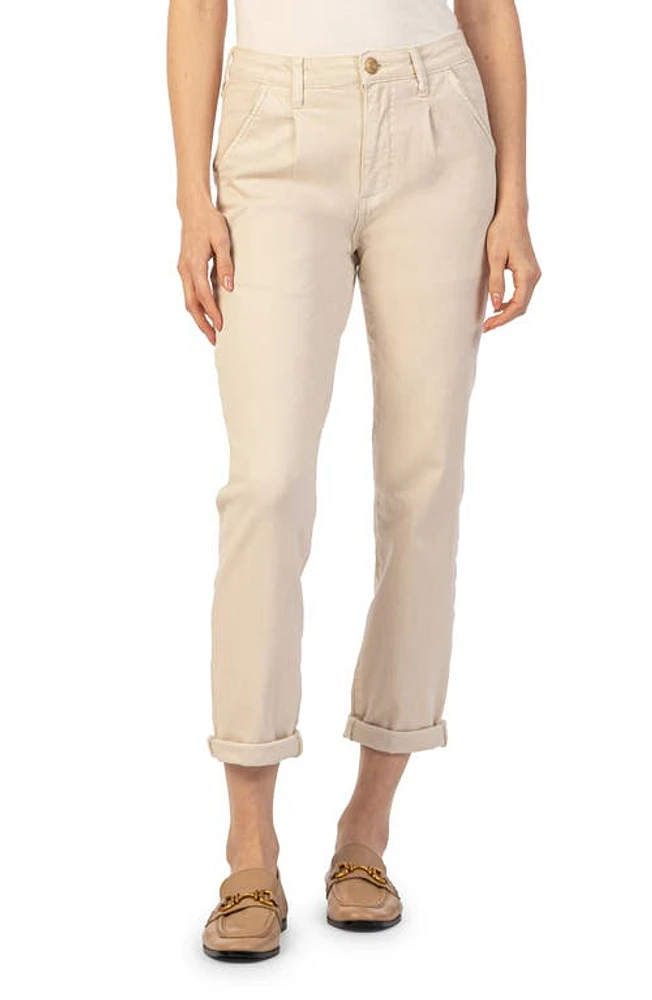 KUT from the Kloth Rachael Pleated High Waist Mom Pants in Beach at Nordstrom, Size 18