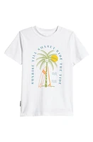 TINY TRIBE Kids' Ride the Tide Stretch Cotton Graphic T-Shirt White at Nordstrom,