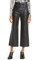 Proenza Schouler White Label Leather Culotte Pants in Black at Nordstrom, Size 4