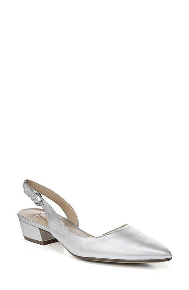 Naturalizer Banks Pump Silver Leather at Nordstrom,