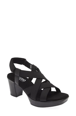 Munro Maddox Platform Sandal Black at Nordstrom,