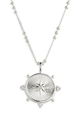 MIRANDA FRYE Brinley Illuminate Charm Pendant Necklace in Silver at Nordstrom