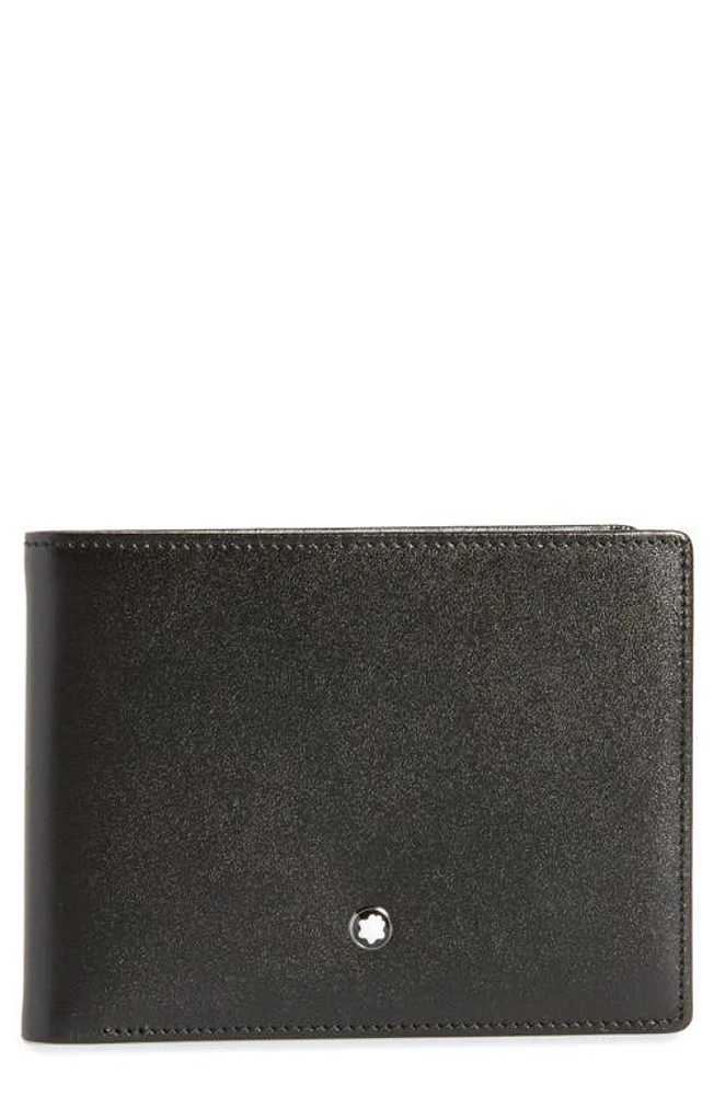 Montblanc Bifold Leather Wallet in Black at Nordstrom