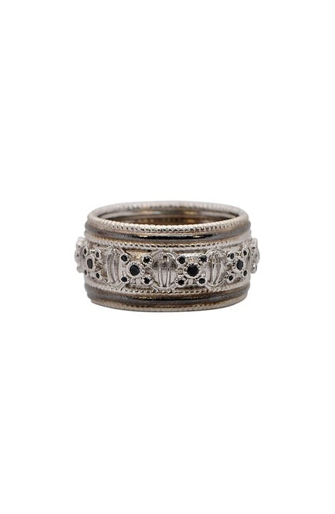 Armenta Romero Wide Band Ring in Silver at Nordstrom, Size 10