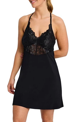 Fleur'T Love & Lace Chemise Black at Nordstrom,