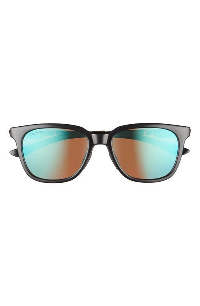 Smith Roam 53mm Polarized Square Sunglasses in Black/Chromapop Opal at Nordstrom