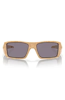 Oakley Heliostat 61mm Prizm Polarized Rectangular Sunglasses in Desert Tan /Prizm Grey at Nordstrom