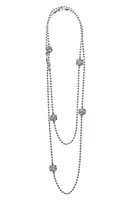 LAGOS Love Knot Long Station Necklace in Two-Tone at Nordstrom, Size 34