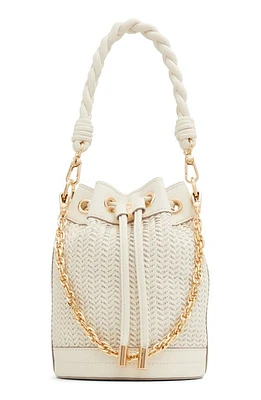 ALDO Auen Woven Bucket Bag in Bone at Nordstrom