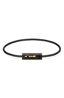 le gramme Men's 5G Punched Cable Bracelet Black Titanium/Yellow Gold at Nordstrom, Cm