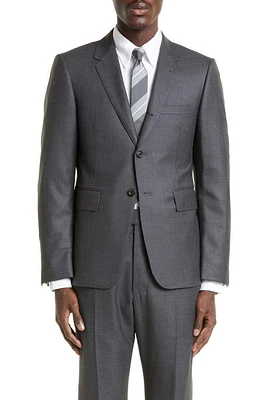 Thom Browne Fit 1 Super 120s Wool Twill Sport Coat Dark Grey at